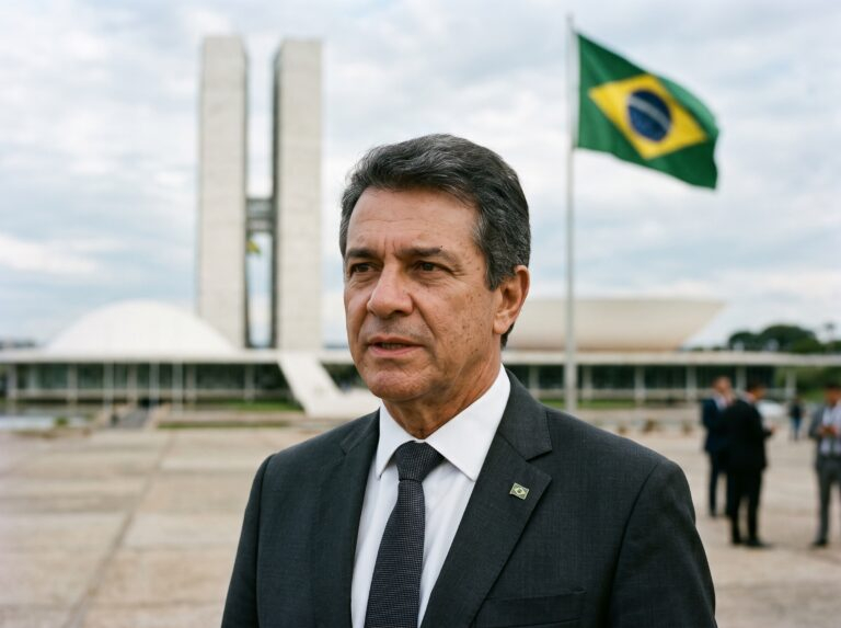 El senador brasileño Flávio Bolsonaro..